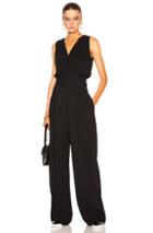 Maison Margiela Crepe Sable Jumpsuit In Black