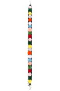 Fendi Pom Pom Bag Strap In Green