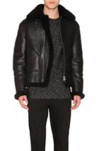 Acne Studios Ian Shearling Jacket In Black