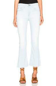 Rag & Bone/jean Crop Flare In Blue