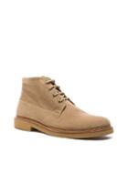 A.p.c. Suede Gaspard Boots In Neutrals