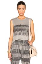 Raquel Allegra Muscle Tee In Gray,ombre & Tie Dye