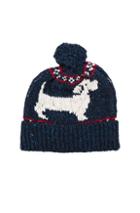 Thom Browne Hector Browne Fair Isle Hat In Blue,animal Print
