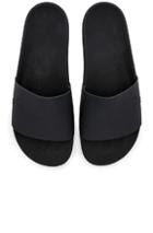 Drkshdw By Rick Owens Rubber Slides In Black