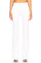 Alexander Mcqueen Narrow Bootcut Trousers In White