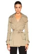 Maison Margiela Gabardine Trench Jacket In Neutrals