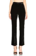 Givenchy Crushed Velvet Trousers In Black