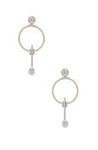 Wassonfine Swinging Pearl Earrings In Metallics