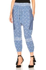 Ulla Johnson Suki Pant In Blue,floral