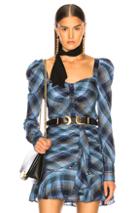 Veronica Beard Frankie Top In Blue,plaid