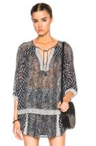 Ulla Johnson Aix Top In Blue,floral
