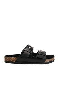 Saint Laurent Jimmy Sandals In Black