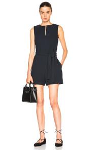 Victoria Victoria Beckham Sleeveless Romper In Blue