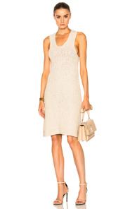 Smythe Handknit Tank Dress In Neutrals