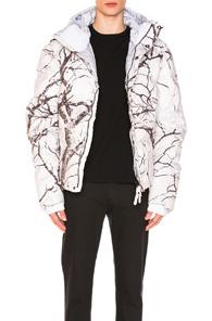 Kru Strato K2 Camo Down Jacket In White,abstract