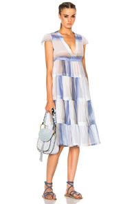 Lemlem Banu Midi Dress In Blue,stripes