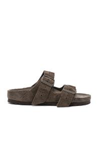 Rick Owens X Birkenstock Arizona Sandals In Brown