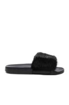 Givenchy Mink Fur Slides In Black