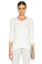 Atm Anthony Thomas Melillo Cable Knit Sweater In White