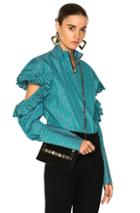 Maggie Marilyn Truth Teller Shirt In Green,stripes