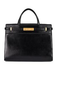 Saint Laurent Small Manhattan Shopping Tote Bag In Black