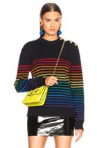 Jw Anderson Knit Mariniere Sweater In Black,stripes