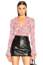 Philosophy Di Lorenzo Serafini Button Down Blouse In Floral,pink