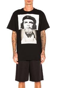 Neil Barrett Hybrid Marble Guevara Tee In Black