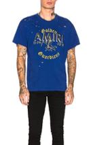 Amiri Team Graphic Tee In Blue