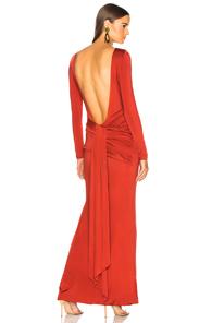 Galvan Corona Dress In Red