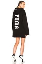 Fenty By Puma Graphic Front Lacing Hoodie In Black