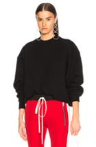 Fear Of God Long Sleeve Crew Neck Sweater In Black