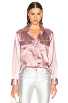 Equipment New Signature Blouse In Pink