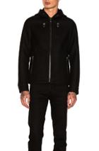 Lanvin Wool Zip Up Jacket In Black