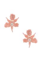 Lele Sadoughi Crystal Lily Earrings In Pink