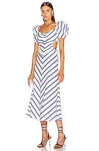 Alice Mccall At Last Dress In Blue,stripes,white