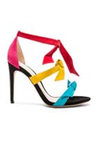 Alexandre Birman Suede Mary Heels In Abstract,black,green,pink,red,yellow