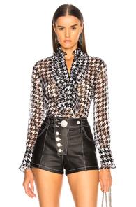 Equipment Samine Blouse In Black,geometric Print,white