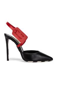 Off-white Zip Tie Mule Heel In Black