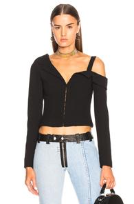 Nicholas Shoulder Slip Jacket In Black