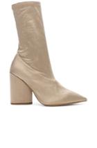 Yeezy Season 7 Stretch Satin Ankle Bootie In Neutral