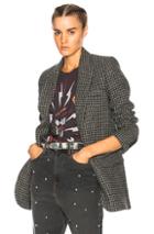 Isabel Marant Etoile Ice Overcoat In Checkered & Plaid,gray