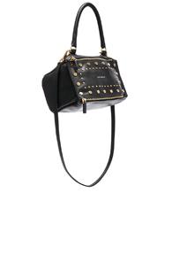 Givenchy Small Brushed Gold Studs Pandora In Black