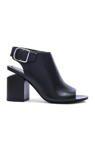 Alexander Wang Nadia Leather Wedges In Black
