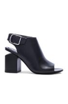 Alexander Wang Nadia Leather Wedges In Black