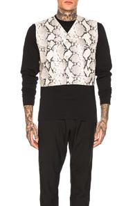 1017 Alyx 9sm Cage Python Vest In Animal Print,white
