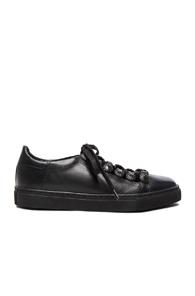 Toga Pulla Leather Sneakers In Black