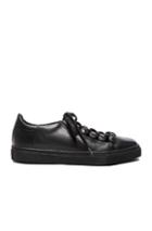 Toga Pulla Leather Sneakers In Black