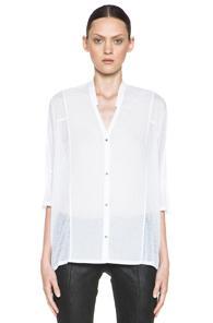 Helmut Helmut Lang Boxy Button Up Shirt In White