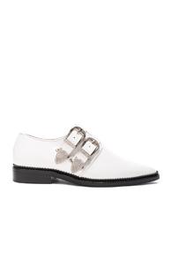Toga Pulla Leather Oxfords In White